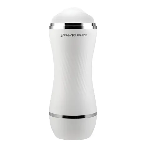 Zero Tolerance Double Dip Dual-Ended Realistic Stroker with Movie Download White