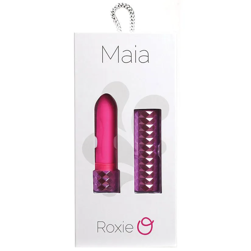 Maia Roxie Rechargeable Crystal Gems Lipstick Neon Pink
