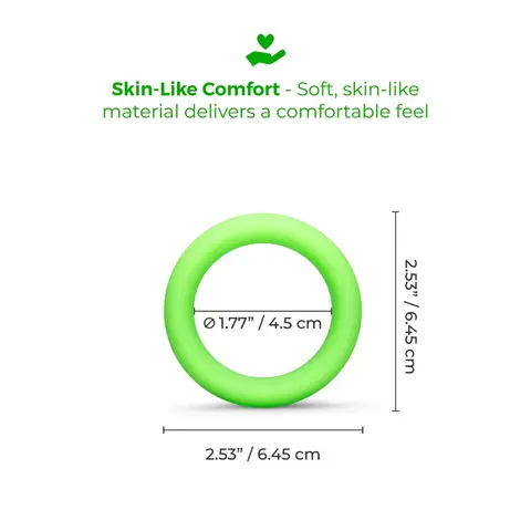 b-Vibe Snug Ring 45mm Snug Fit Silicone C-Ring in Green