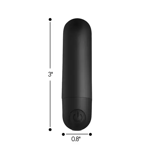 BANG! Vibrating Bullet with Remote Control in Black