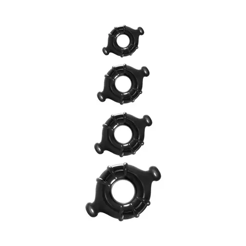 Renegade Vitality Rings 4-Pack in Black