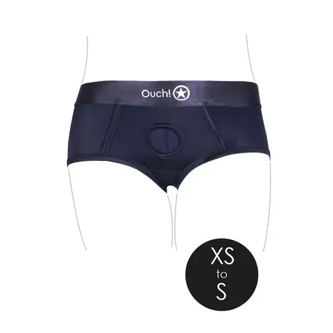 Ouch! Vibrating Strap-on Brief Black XS/S