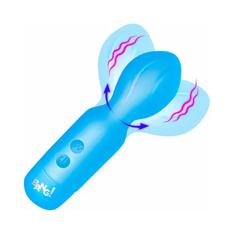 BANG! Vibrating Silicone Mini Wand in Blue