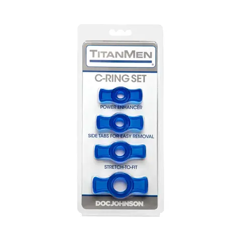 TitanMen - Cock Ring Set in Blue