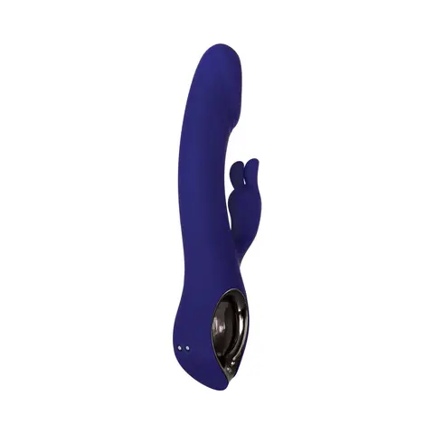 Evolved Bunny Buddy Rechargeable Silicone Rabbit Vibrator Blue