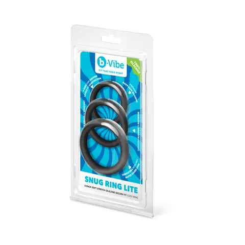 b-Vibe Snug Ring Lite 3-Pack Snug Fit Silicone C-Ring