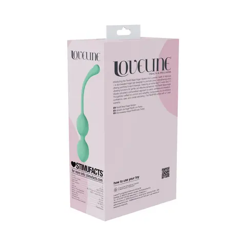 LoveLine PelviFit Beads Kegel Vibe Waterproof Remote in Green