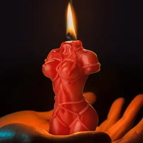 Master Series Bound Goddess Drip Candle in Red