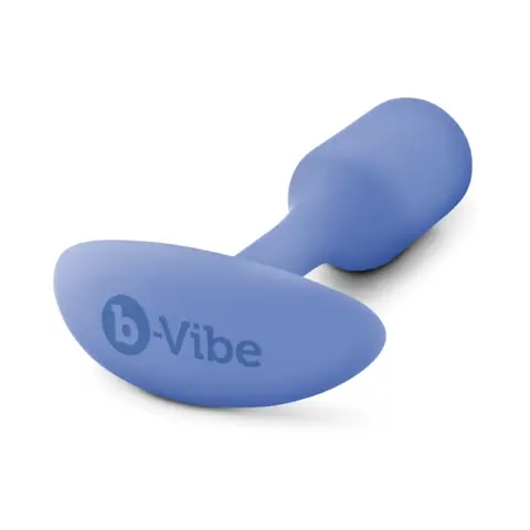 B-Vibe Snug Plug 1 Weighted Silicone Anal Plug in Violet