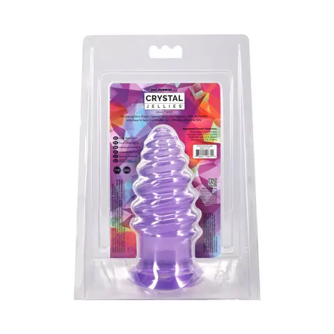 Crystal Jellies Anal Twist 6 in. in Purple