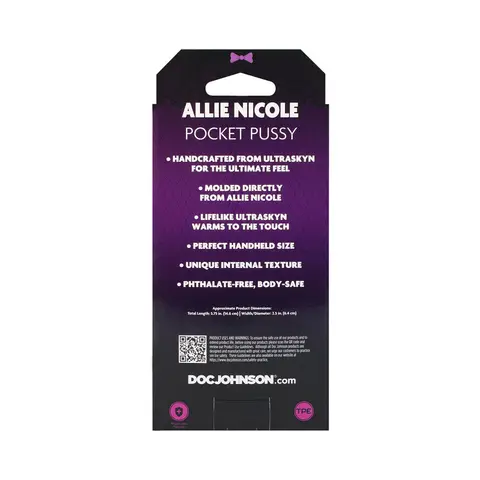Signature Strokers Allie Nicole ULTRASKYN Pocket Pussy Vanilla