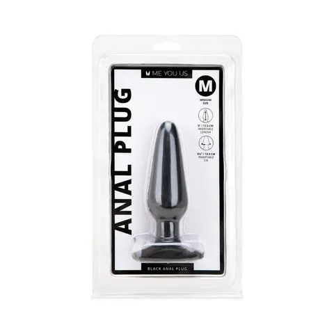 Me You Us Black Medium Anal Plug
