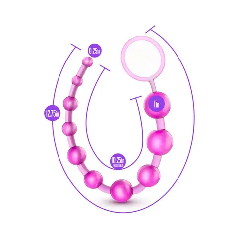 B Yours Basic Beads 12.75 in. in Pink