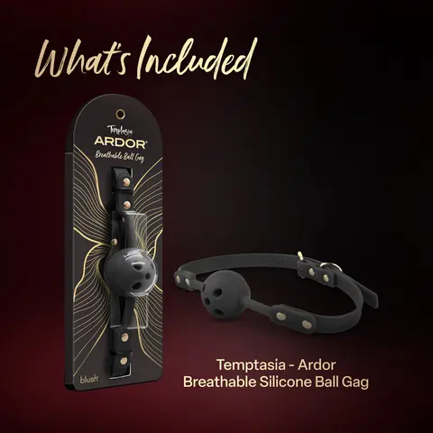 Temptasia Ardor Ball Gag in Black
