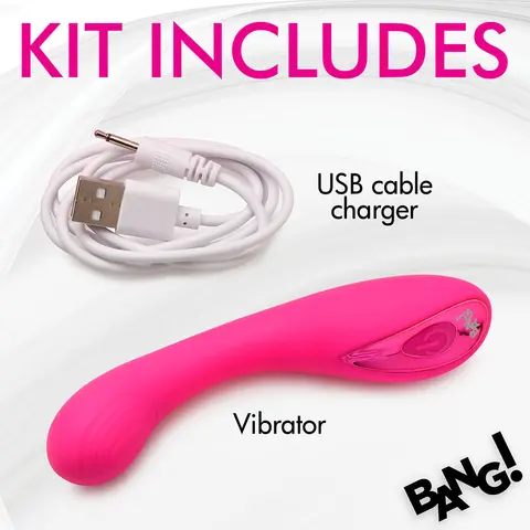 BANG! G-Spot Silicone Vibrator in Pink