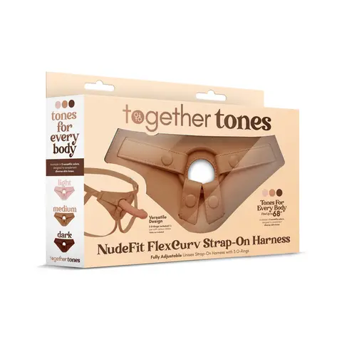 Together Tones NudeFit FlexCurv Strap-On Harness Medium