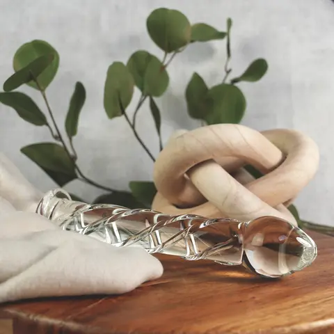 Clarity Seraphic Helix Glass Dildo