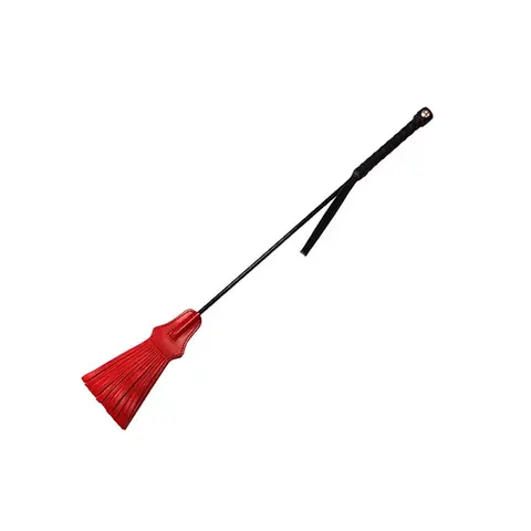 Rouge Tasseled Riding Crop in Red