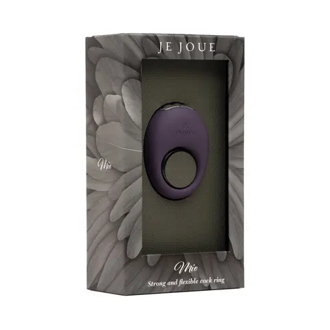 Je Joue Mio Rechargeable Vibrating Silicone Cock Ring in Purple