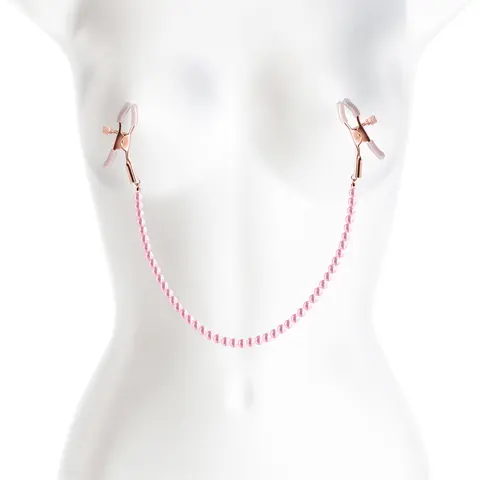 Bound Nipple Clamps DC1 in Pink