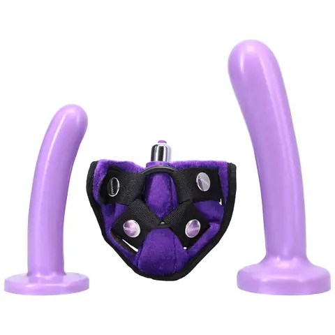 Tantus Bend Over Intermediate Strap-On Harness Kit Lavender