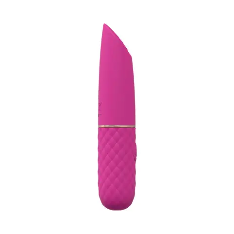 LoveLine Beso 10 Speed Vibrating Mini-Lipstick Silicone Rechargeable Waterproof in Pink
