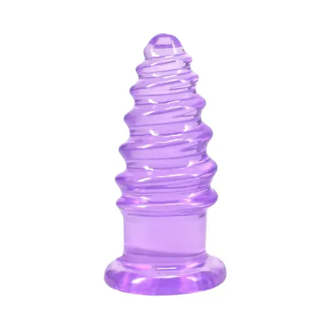 Crystal Jellies Anal Twist 5 in. in Purple