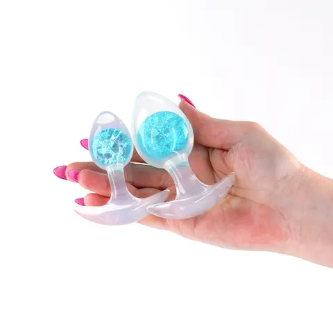 Cosmic Glams 2-Piece Plug Kit in Blue