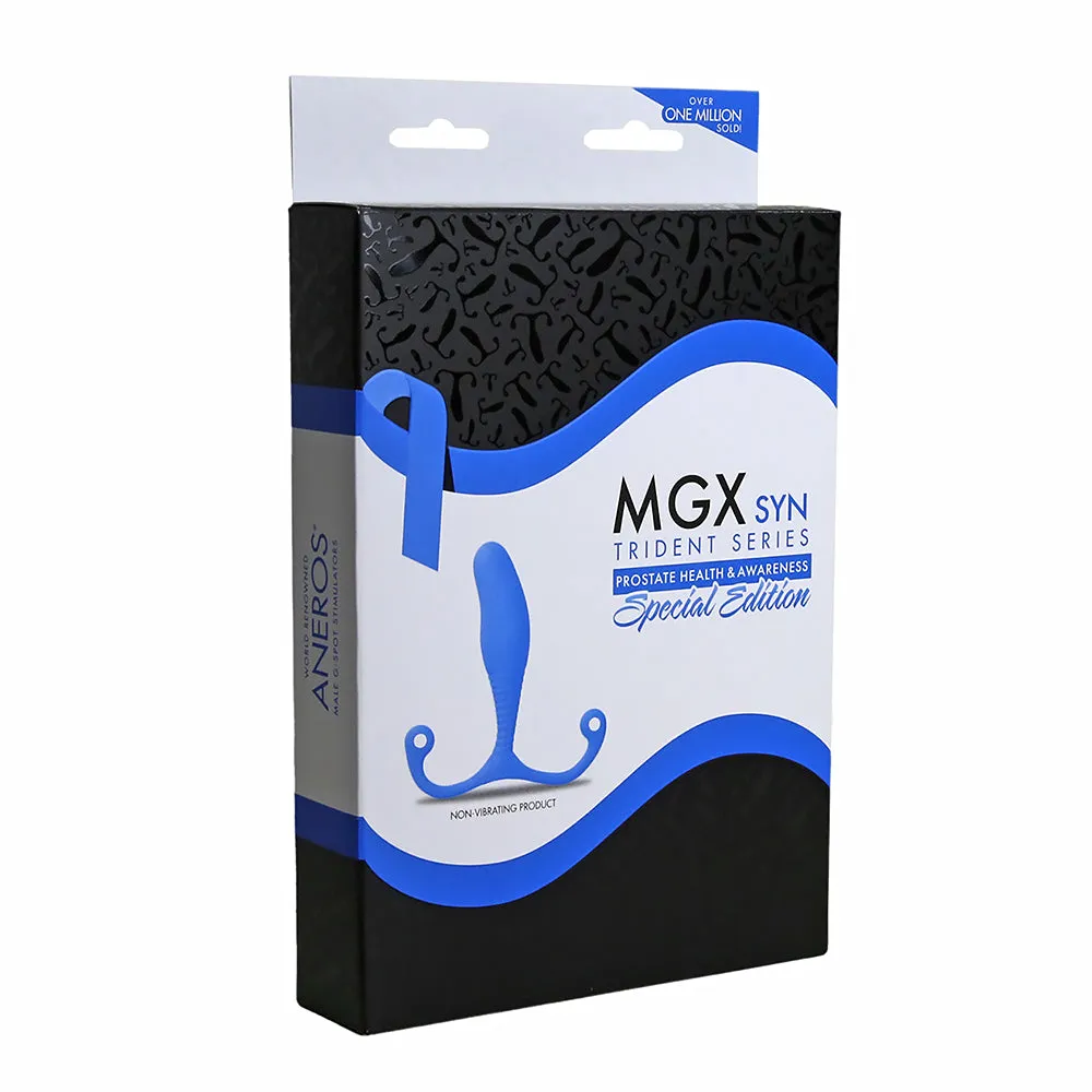 Aneros Trident Series MGX Syn Prostate Stimulator Special Edition in Blue
