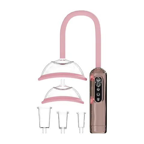 PUMPED Automatic Rechargeable Vulva, Breast & Nipple Pump in Rose Gold