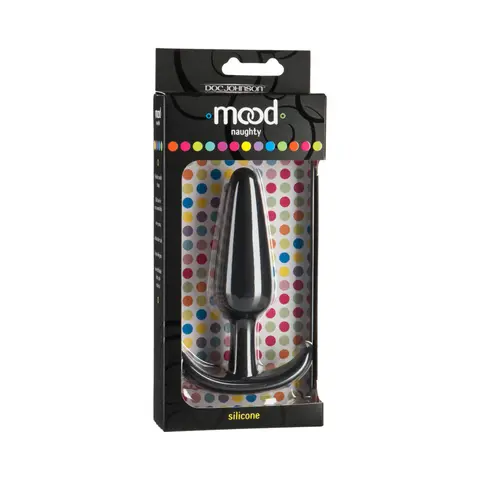 Mood - Naughty - Large Black Silicone Butt Plug