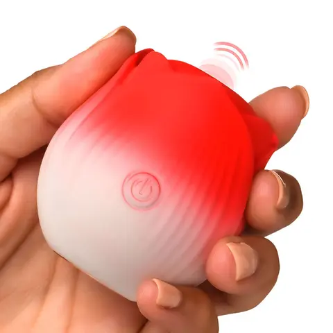 Bloomgasm Pulsing Petals Throbbing Rose Stimulator in Red