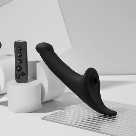 Strap-On-Me Multi Orgasm Dildo Medium in Black