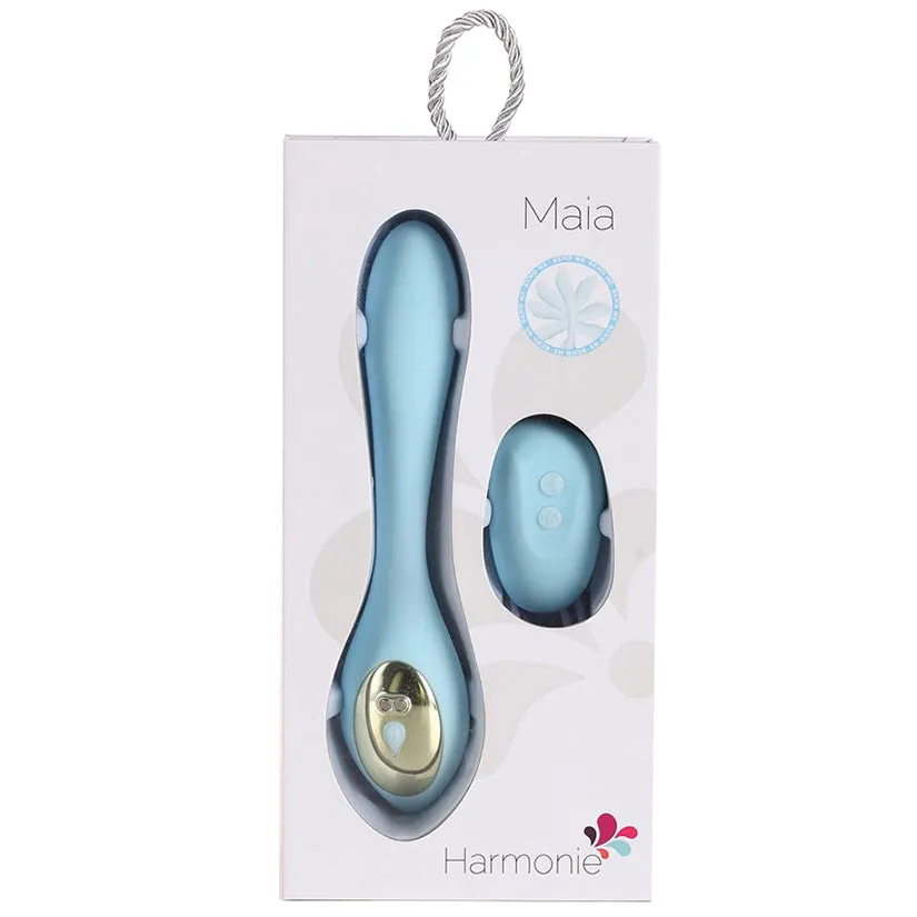 Maia Harmonie Remote Control Bendable Couples Vibrator Blue