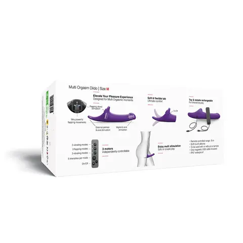Strap-On-Me Multi Orgasm Dildo Medium in Purple