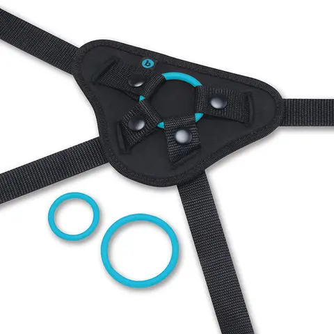 b-Vibe Every Body Strap-On Harness Set with 6 in. Silicone Dildo Peg