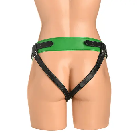 Creature Cocks Horny Play Strap-On Harness Green