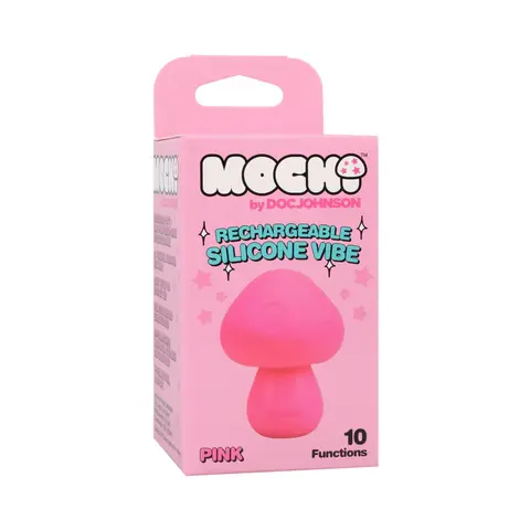 Mochi Mushroom Rechargeable Silicone Vibe in Pink