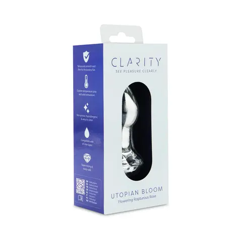 Clarity Utopian Bloom Glass Plug