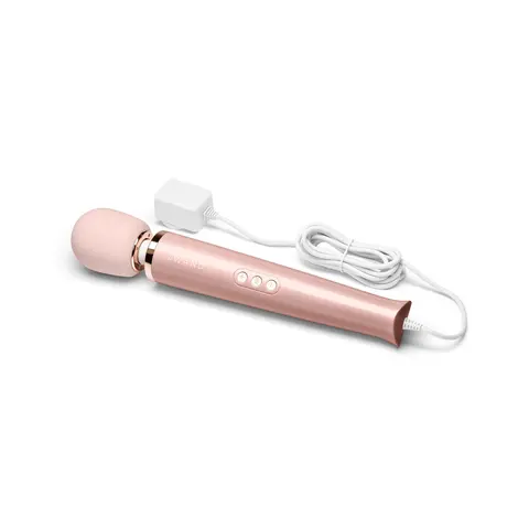 Le Wand Plug-In Vibrating Massager in Rose Gold