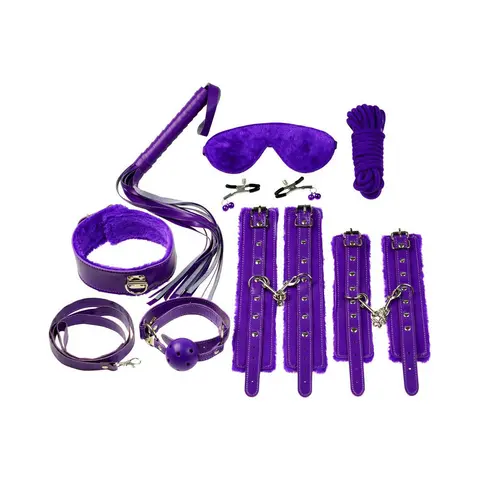Ple'sur 12-Piece Everything Bondage Kit in Purple