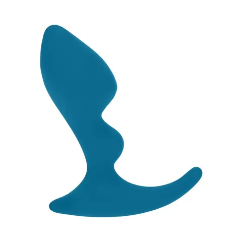 LEVELZ Double Ripple Silicone Prostate Massager in Teal