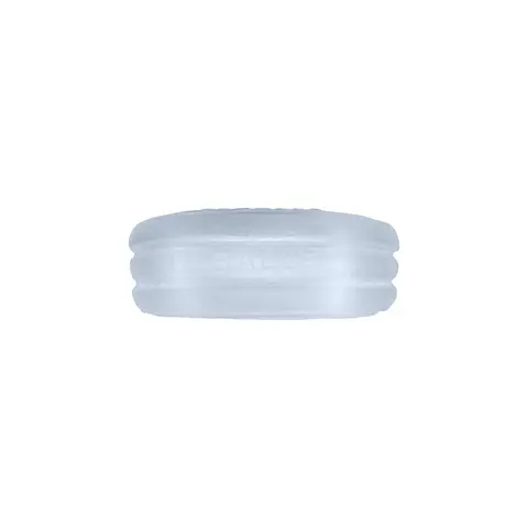 Hunkyjunk Roto Grooved Gripper-Ribbed Cockring Clear Steam