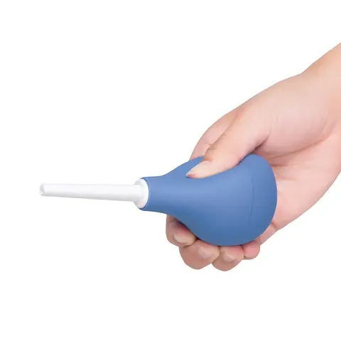 b-Vibe Compact Enema Douche Blue