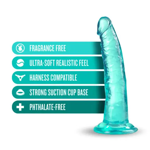 B Yours Plus Lust n' Thrust 7 in. Dildo in Teal