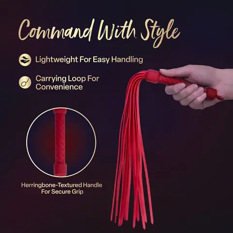 Temptasia Ardor Flogger in Red