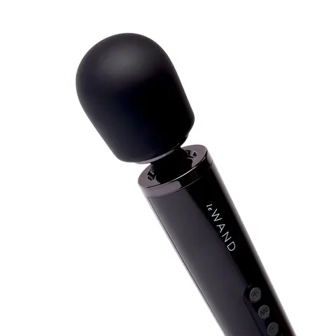 Le Wand Plug-In Vibrating Massager in Black