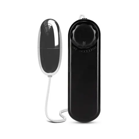 B Yours Silver Power Bullet Remote-Controlled Egg Vibrator Black