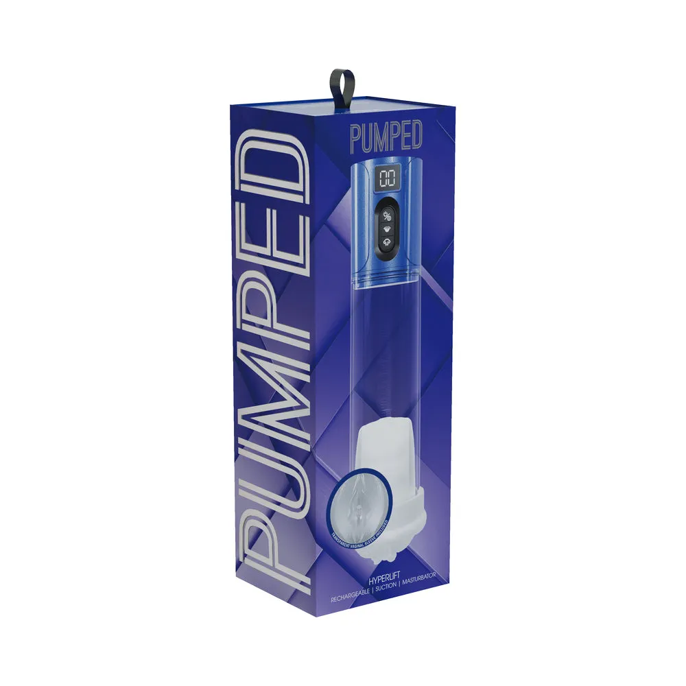 PUMPED HyperLift Masturbator Suction Metallic in Blue