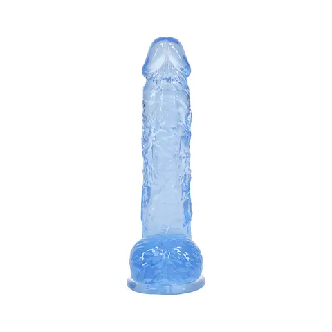RealRock Realistic 5 in. Dildo with Balls in Blue